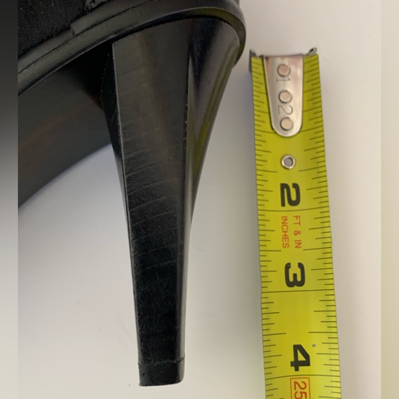 Donald J. Pliner Black Suede Heeled Boots Inside Zipper Size 8 1/2 M Women - Picture 6 of 13